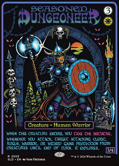 Seasoned Dungeoneer (Borderless foil) | Inglés | NM | SLD