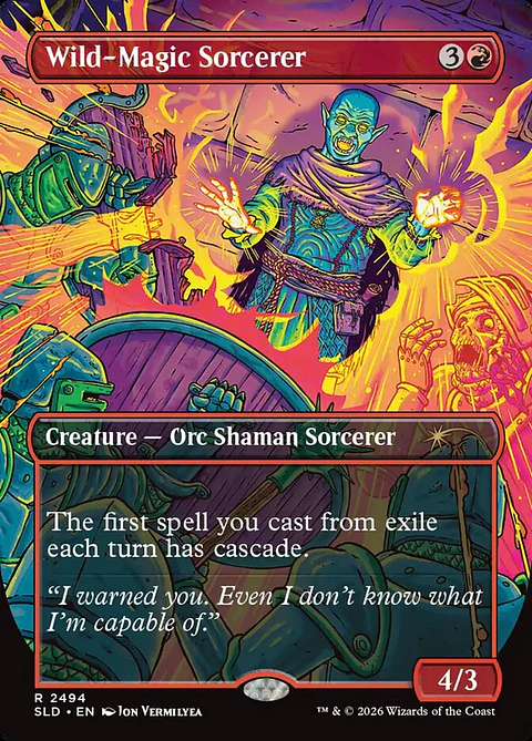 Wild-Magic Sorcerer (Borderless foil) | Inglés | NM | SLD