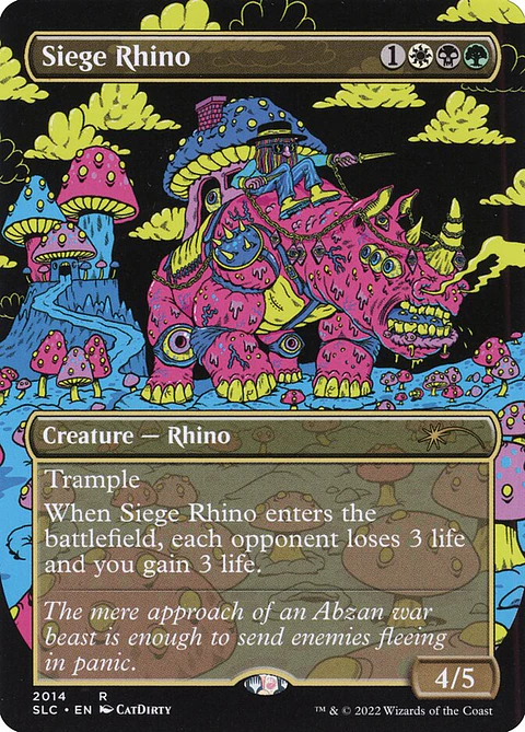 Siege Rhino (Borderless foil) | Inglés | NM | SLC