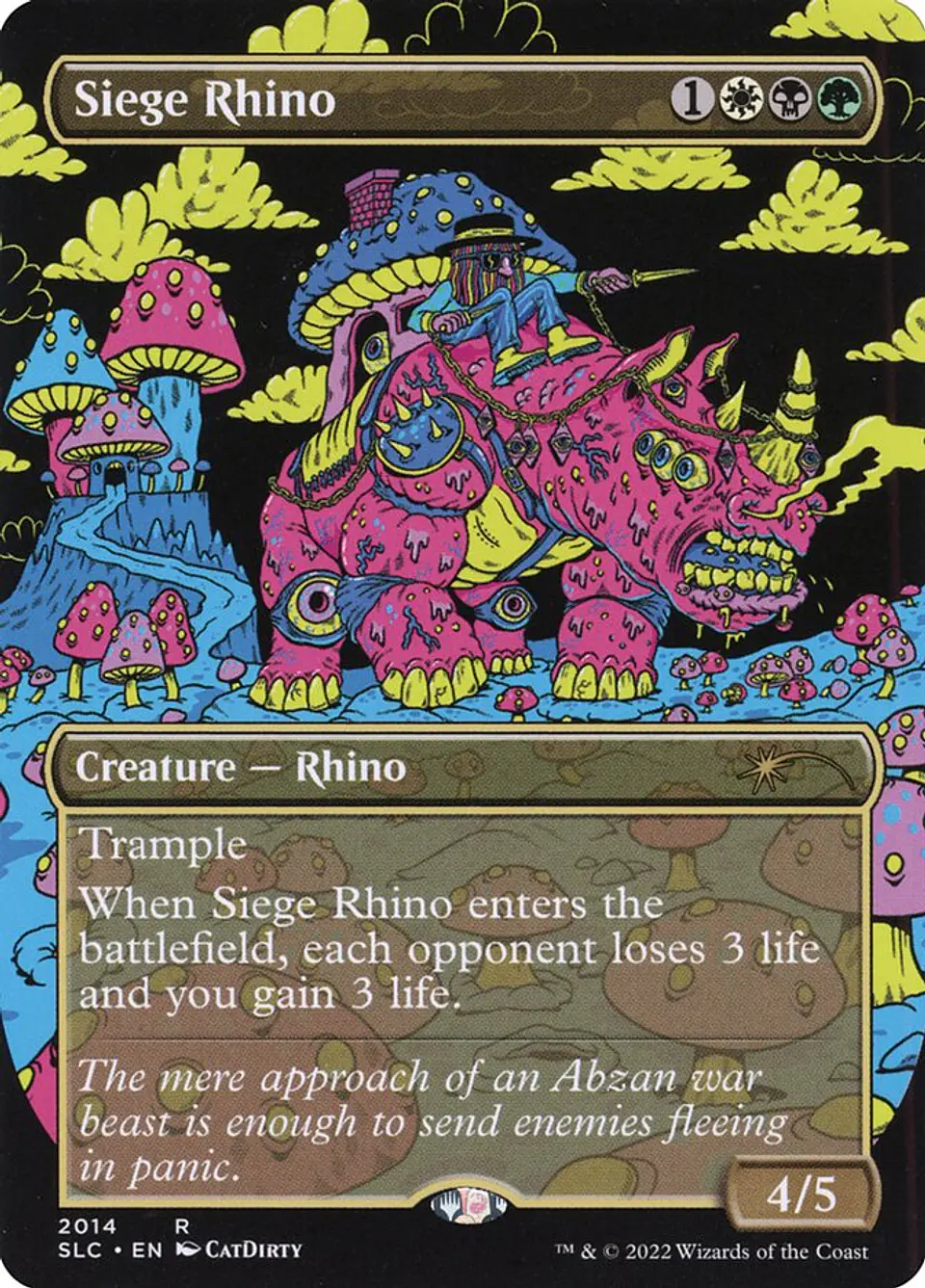 Siege Rhino (Borderless foil) | Inglés | NM | SLC 1