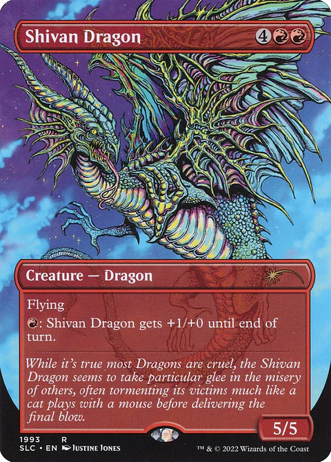 Shivan Dragon (Borderless foil) | Inglés | NM | SLC