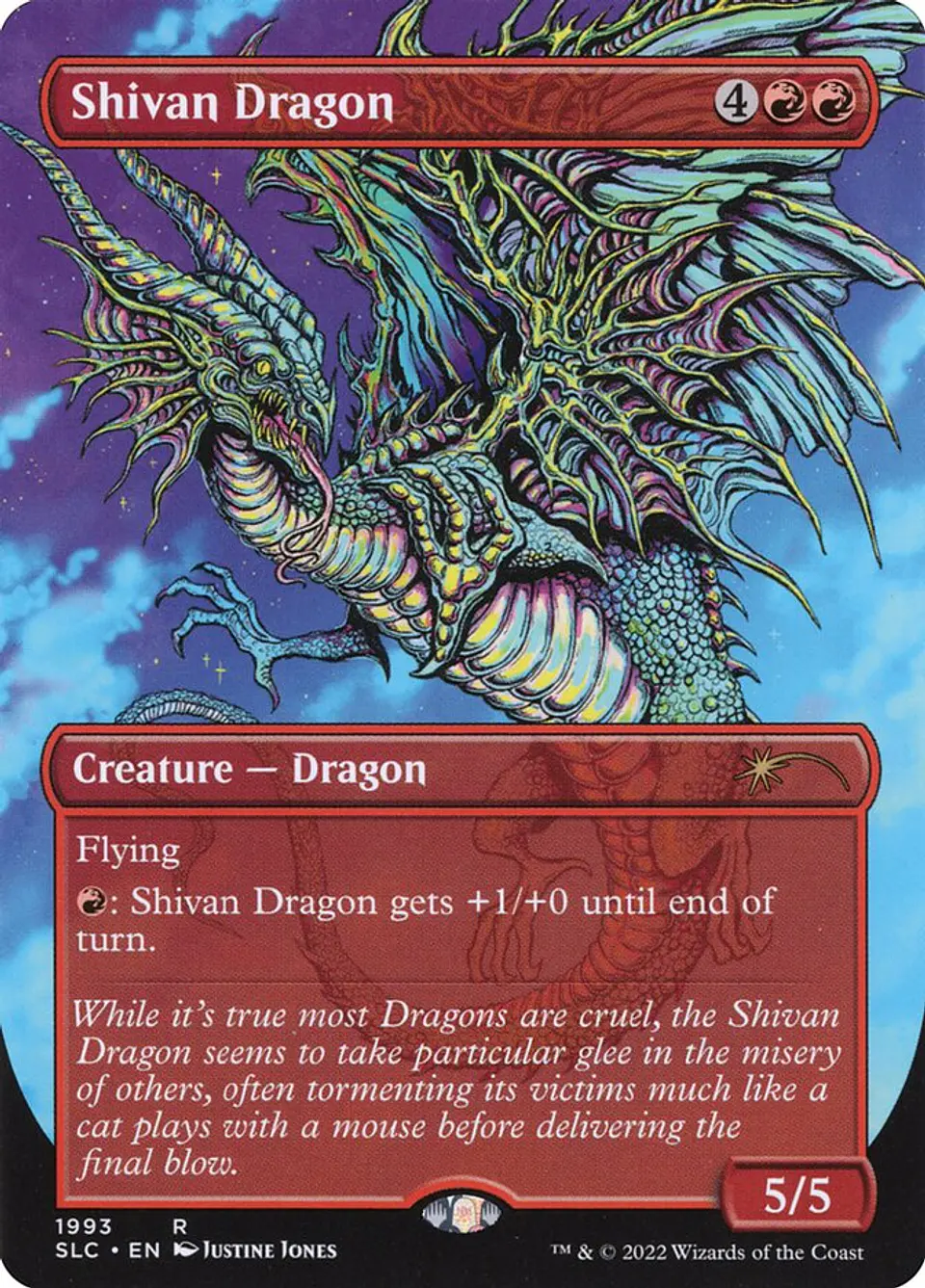 Shivan Dragon (Borderless foil) | Inglés | NM | SLC 1
