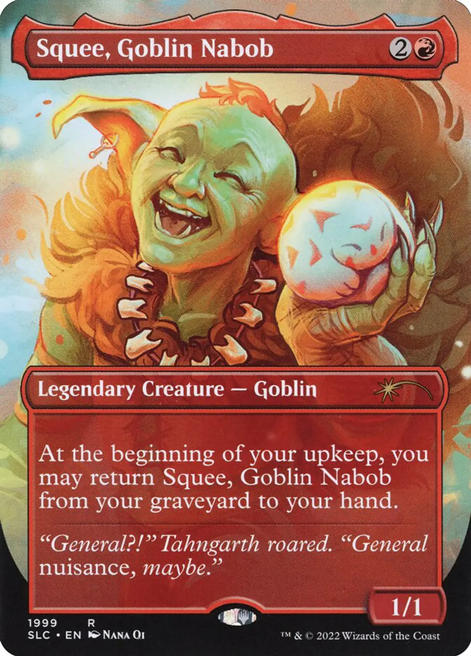 Squee, Goblin Nabob (Borderless foil) | Inglés | NM | SLC 1