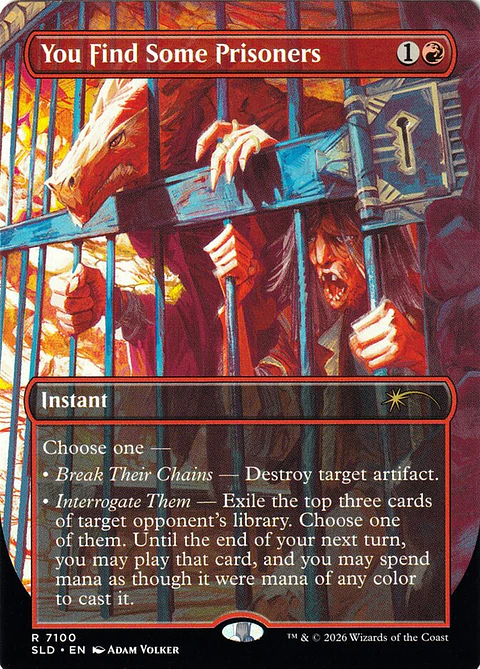 You Find Some Prisoners (Borderless foil) | Inglés | NM | SLD