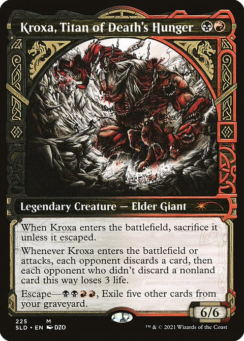 Kroxa, Titan of Death's Hunger (Showcase foil) | Inglés | NM | SLD