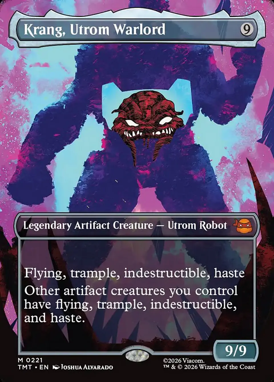 Krang, Utrom Warlord (Borderless foil) | Inglés | NM | TMT 1
