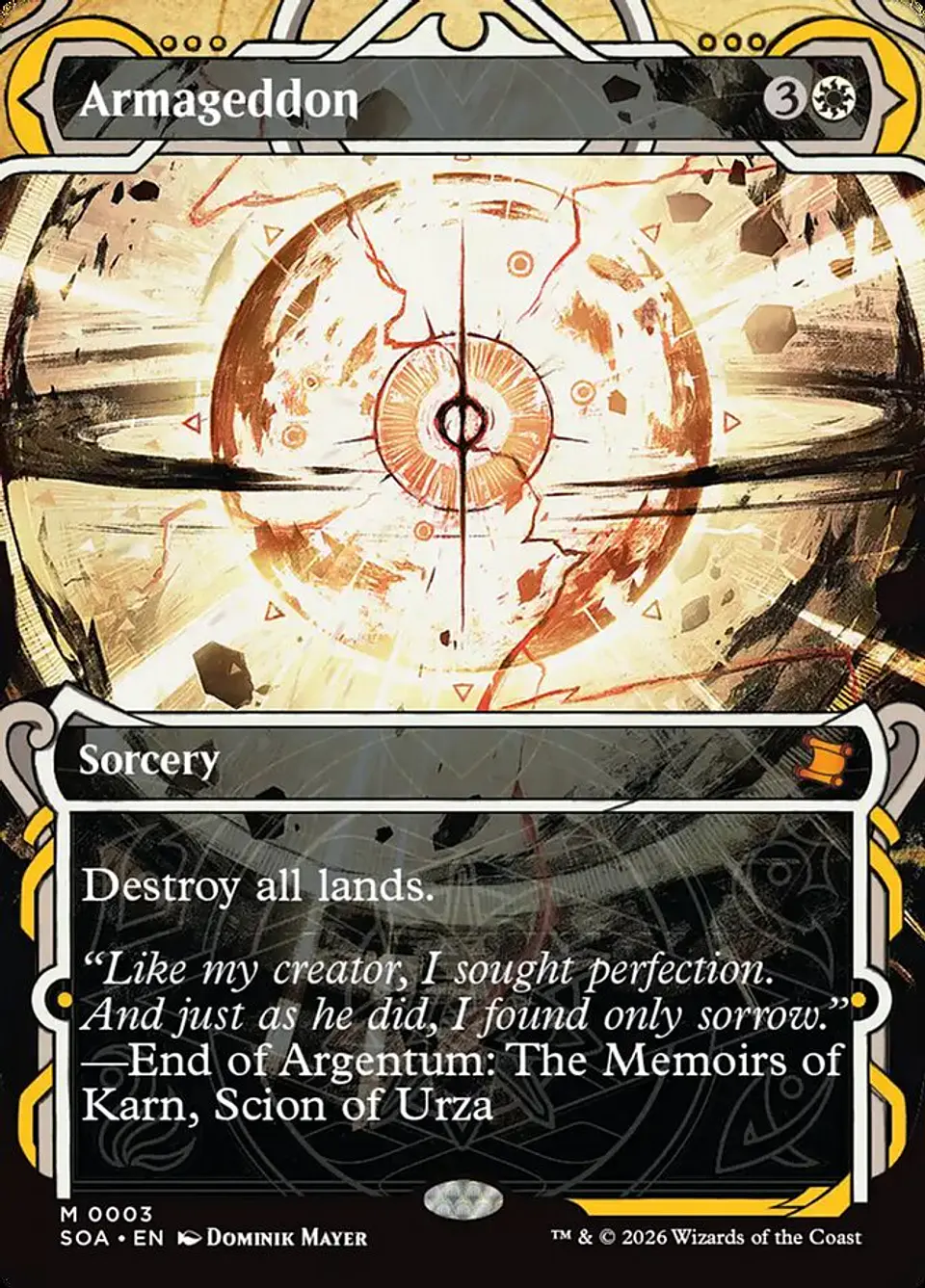 Armageddon (Showcase) | Inglés | NM | SOA 1