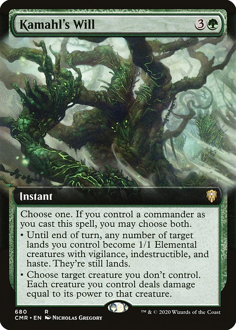 Kamahl's Will (Extended Art foil) | Inglés | NM | CMR