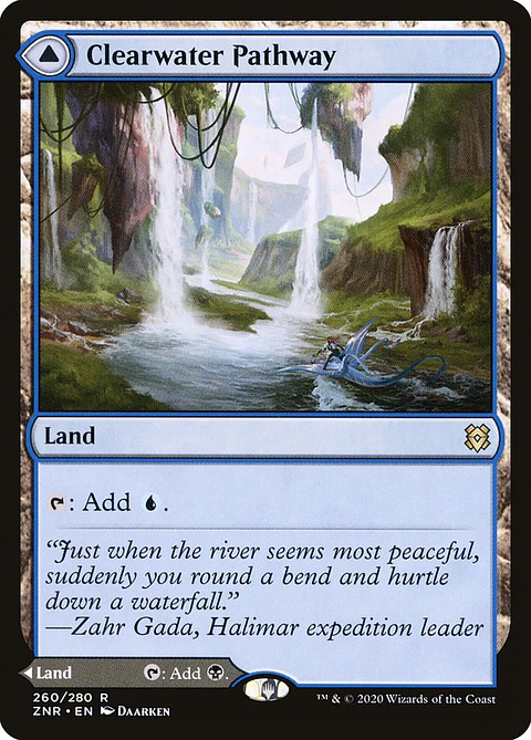 Clearwater Pathway // Murkwater Pathway (foil) | Inglés | NM | ZNR