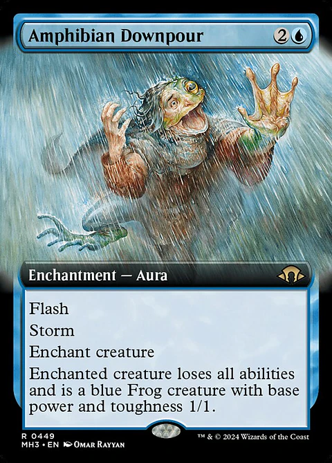 Amphibian Downpour (Extended Art foil) | Inglés | NM | MH3