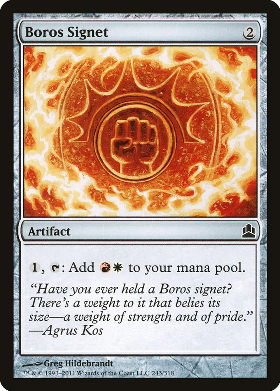 Boros Signet | Inglés | NM | CMD 1