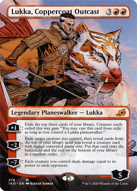 Lukka, Coppercoat Outcast (Borderless foil) | Inglés | NM | IKO