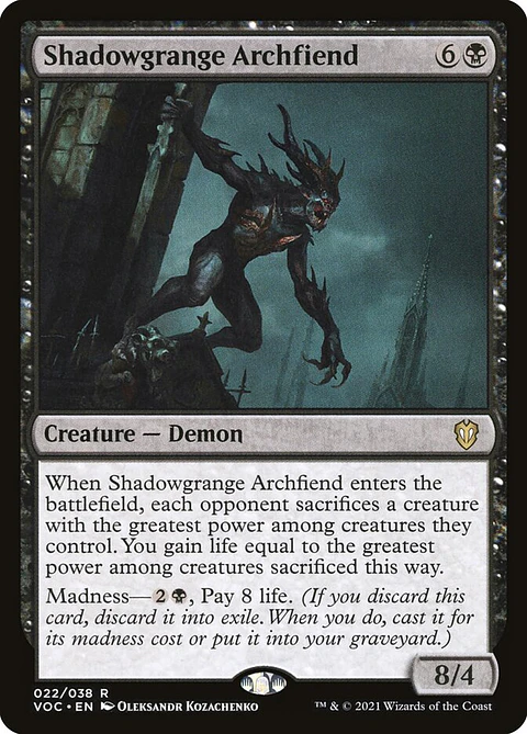 Shadowgrange Archfiend | Inglés | NM | VOC