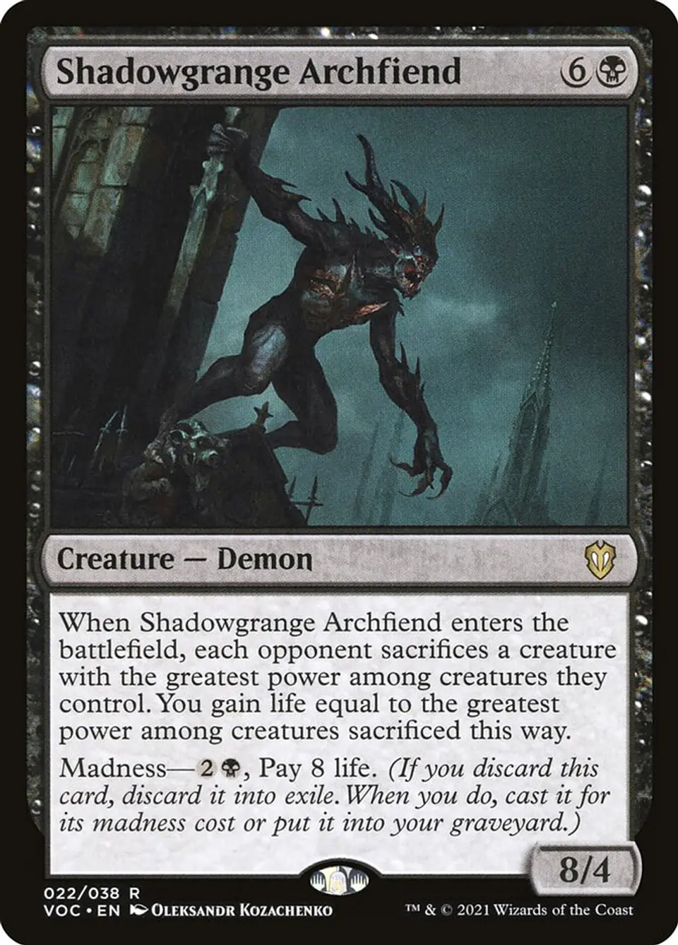 Shadowgrange Archfiend | Inglés | NM | VOC 1