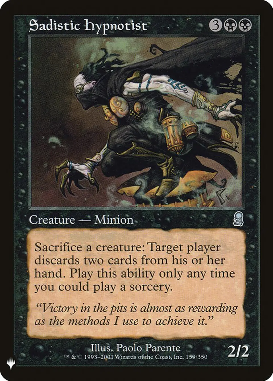 Sadistic Hypnotist (Retro Frame) | Inglés | NM | PLST 1