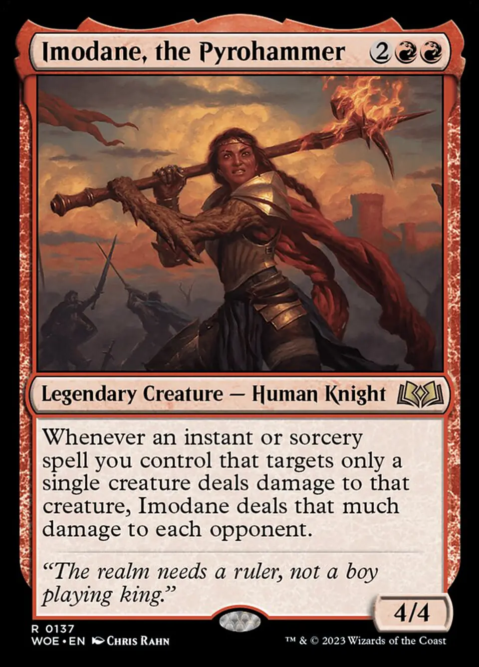 Imodane, the Pyrohammer | Inglés | NM | WOE 1
