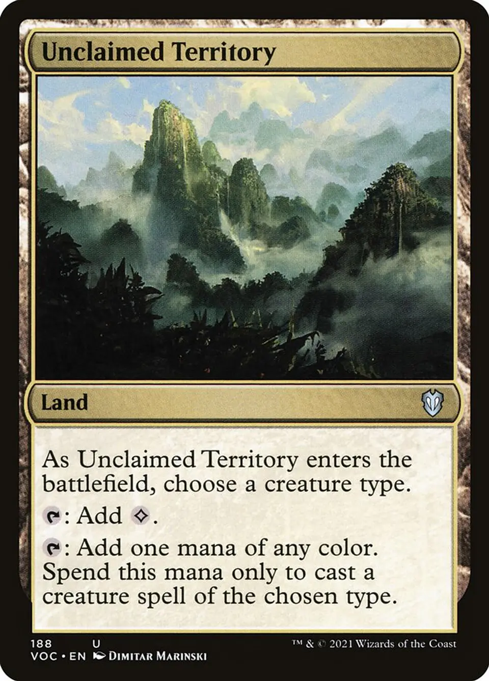 Unclaimed Territory | Inglés | NM | VOC 1