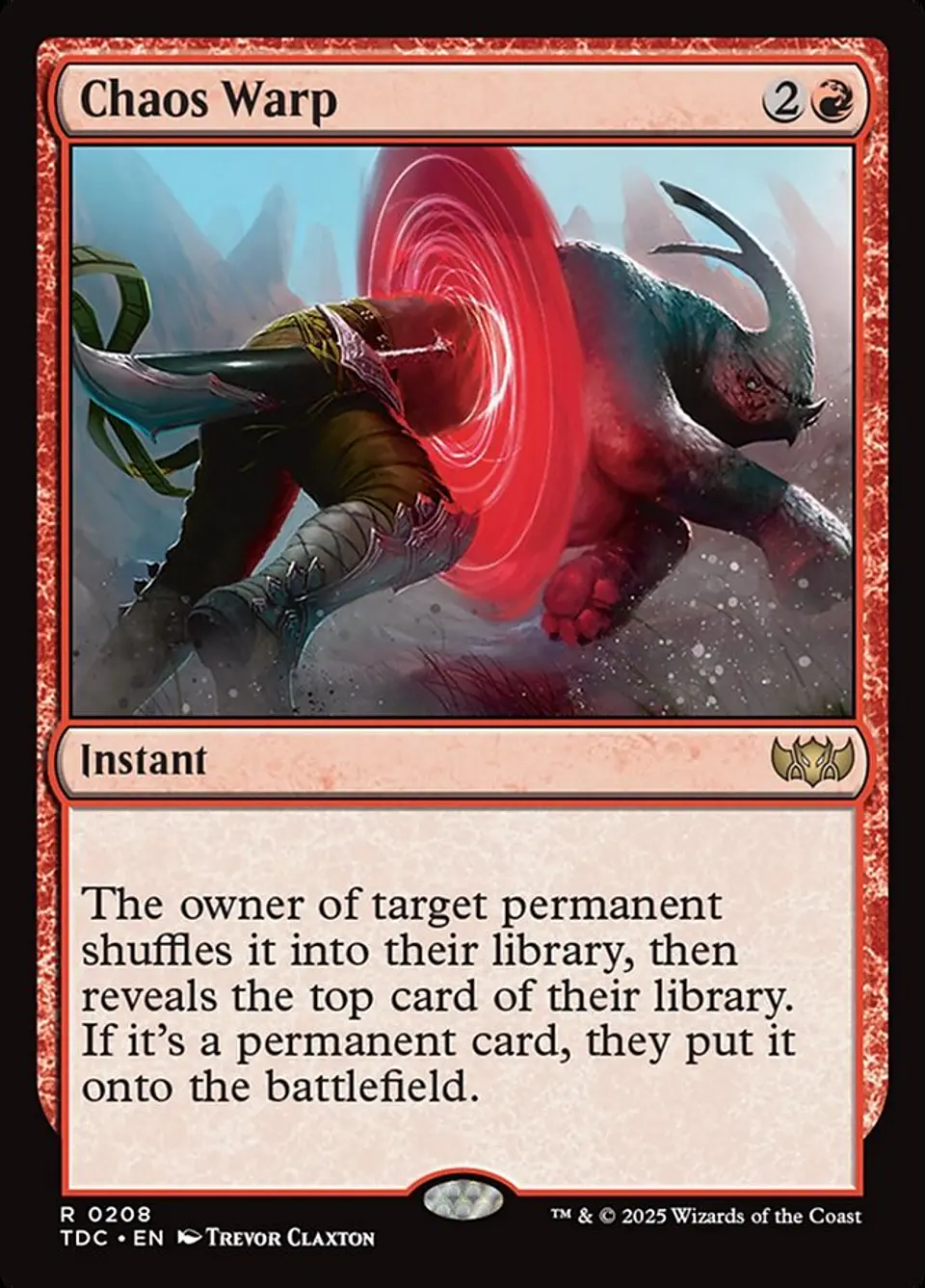 Chaos Warp | Inglés | NM | TDC 1