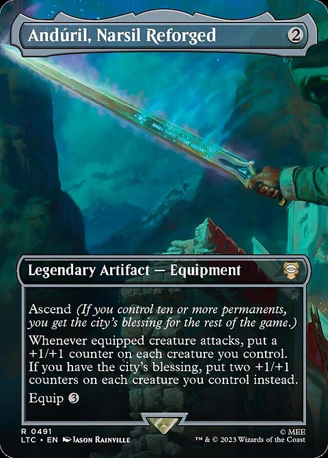 Andúril, Narsil Reforged (Borderless foil) | Inglés | NM | LTC