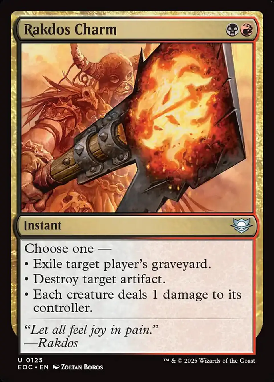 Rakdos Charm | Inglés | NM | EOC 1