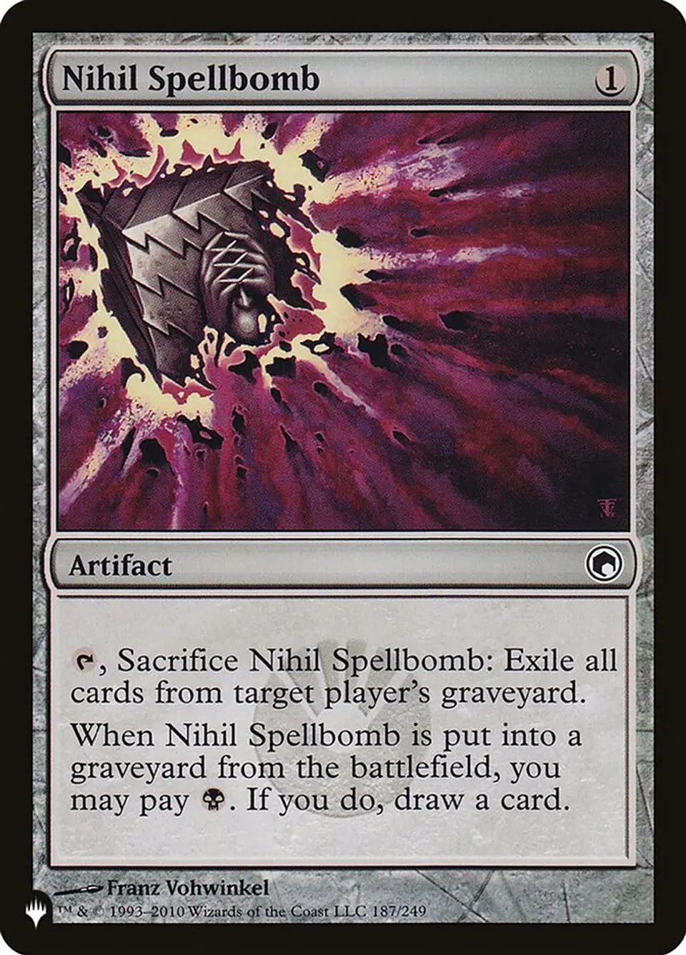 Nihil Spellbomb | Inglés | NM | PLST 1