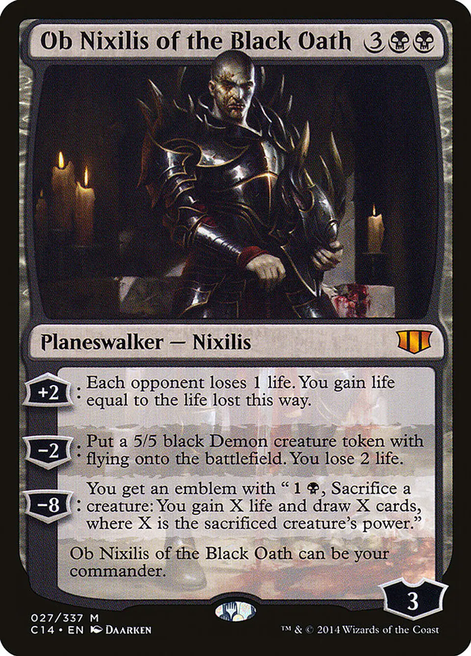 Ob Nixilis of the Black Oath | Inglés | EX | C14 1