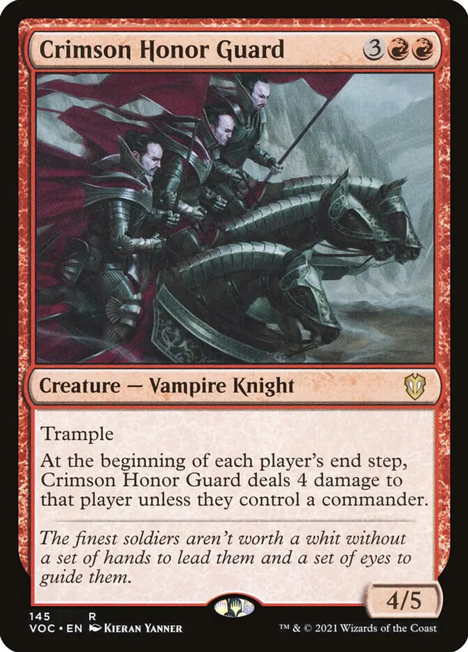 Crimson Honor Guard | Inglés | NM | VOC 1