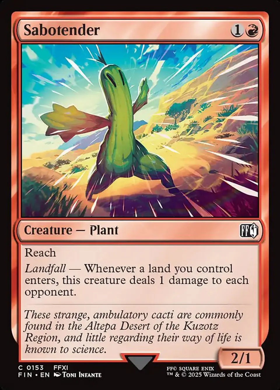Sabotender (foil) | Inglés | NM | FIN 1