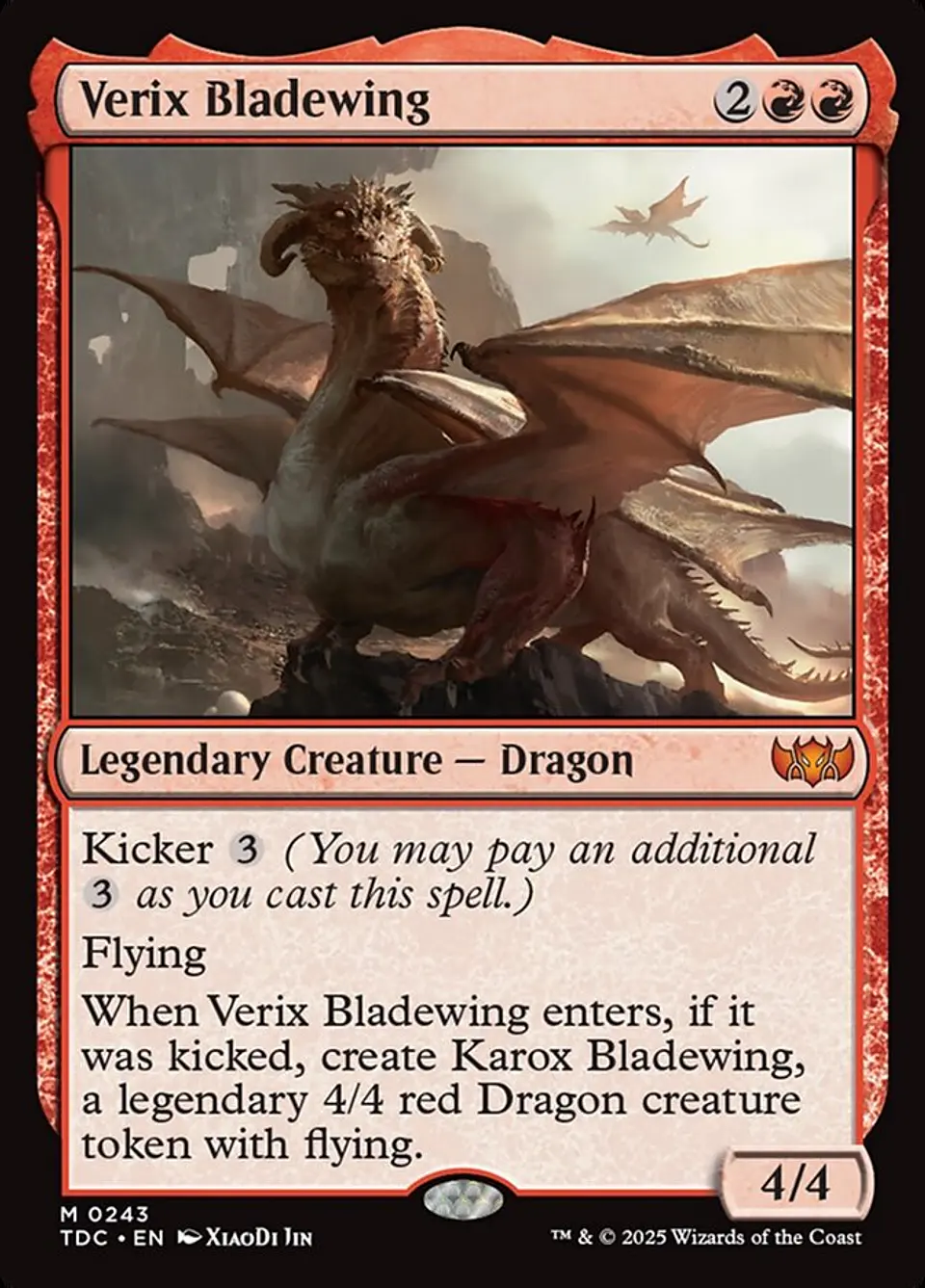 Verix Bladewing | Inglés | NM | TDC 1