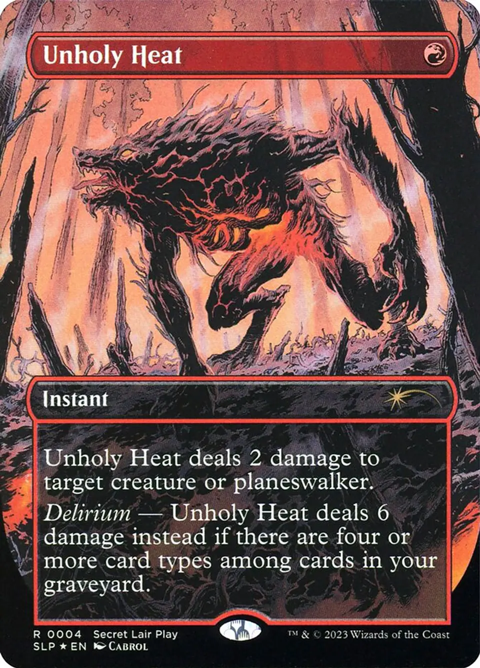 Unholy Heat (Borderless foil) | Inglés | NM | SLP 1