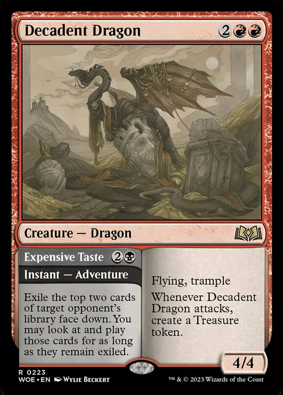 Decadent Dragon // Expensive Taste | Inglés | NM | WOE 1