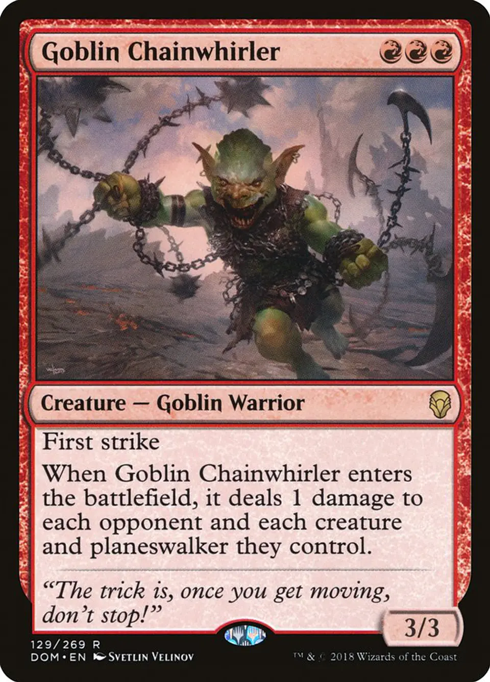 Goblin Chainwhirler | Inglés | NM | DOM 1
