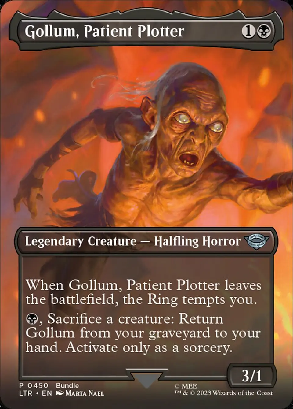 Gollum, Patient Plotter (Borderless foil) | Inglés | NM | LTR 1
