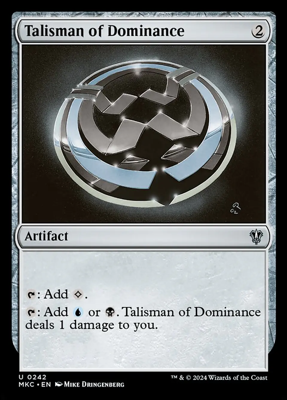 Talisman of Dominance | Inglés | NM | MKC 1
