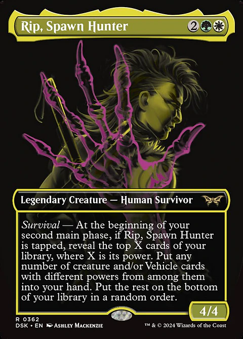Rip, Spawn Hunter (Borderless foil) | Inglés | NM | DSK