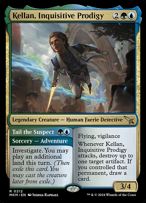 Kellan, Inquisitive Prodigy // Tail the Suspect | Inglés | NM | MKM