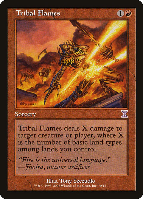Tribal Flames (Retro Frame) | Inglés | NM | TSB