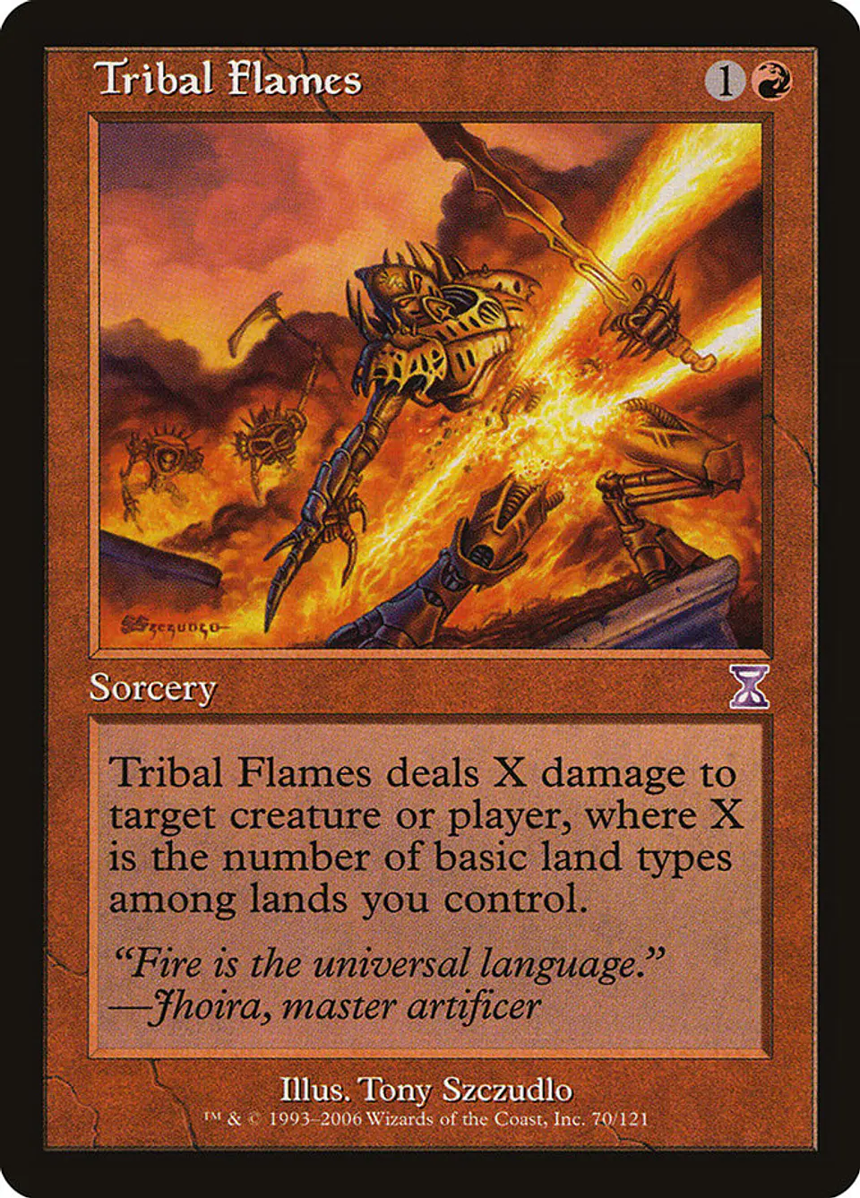 Tribal Flames (Retro Frame) | Inglés | NM | TSB 1