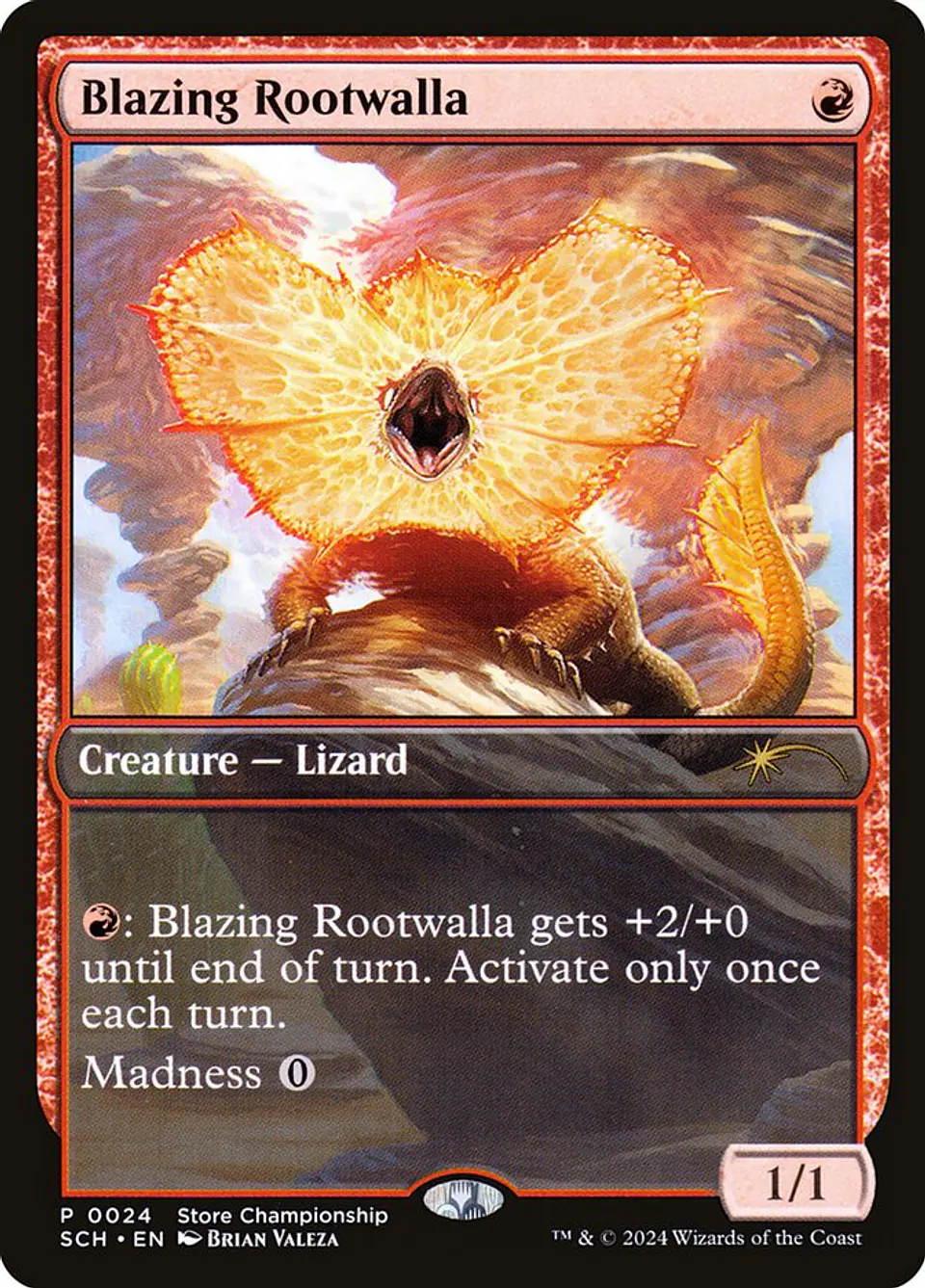 Blazing Rootwalla (Store Championship) | Inglés | NM | SCH 1