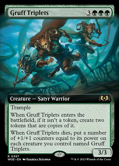 Gruff Triplets (Extended Art) | Inglés | NM | WOE