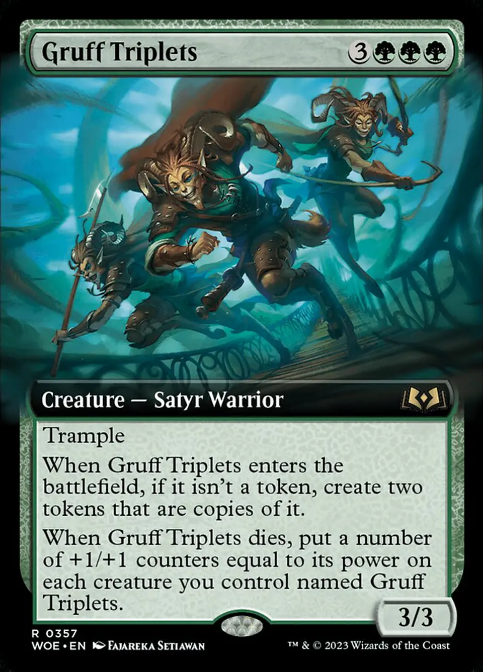 Gruff Triplets (Extended Art) | Inglés | NM | WOE 1