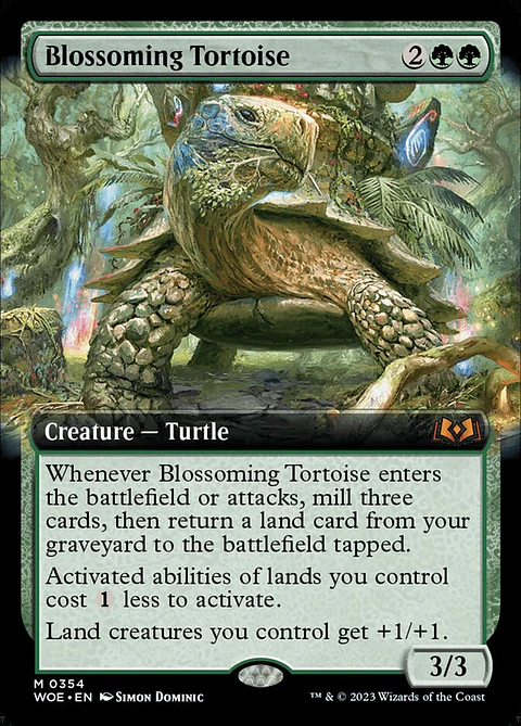 Blossoming Tortoise (Extended Art foil) | Inglés | NM | WOE