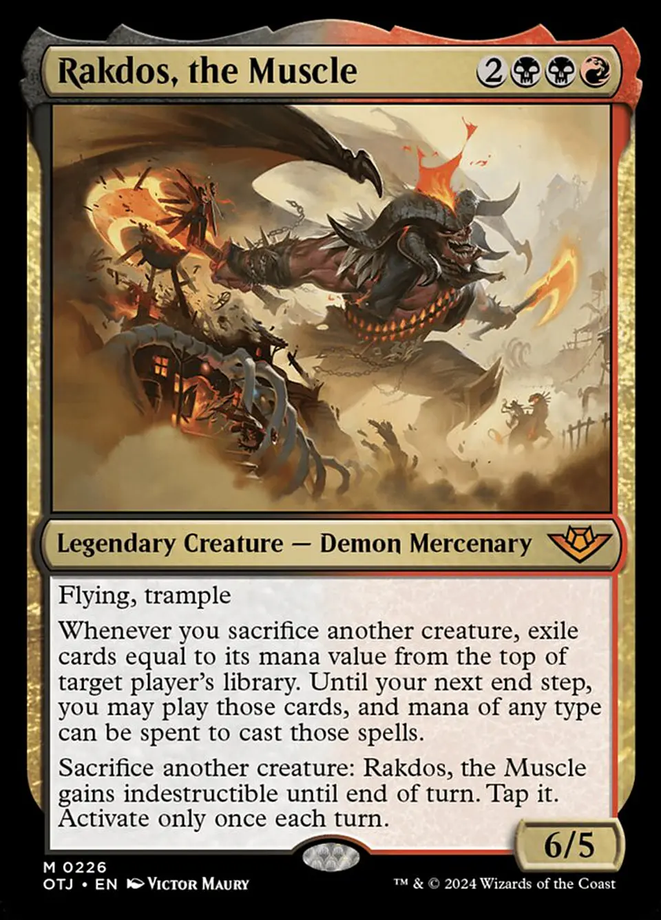 Rakdos, the Muscle | Inglés | NM | OTJ 1