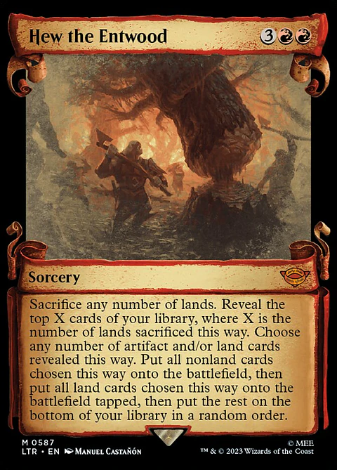 Hew the Entwood (Showcase foil) | Inglés | NM | LTR