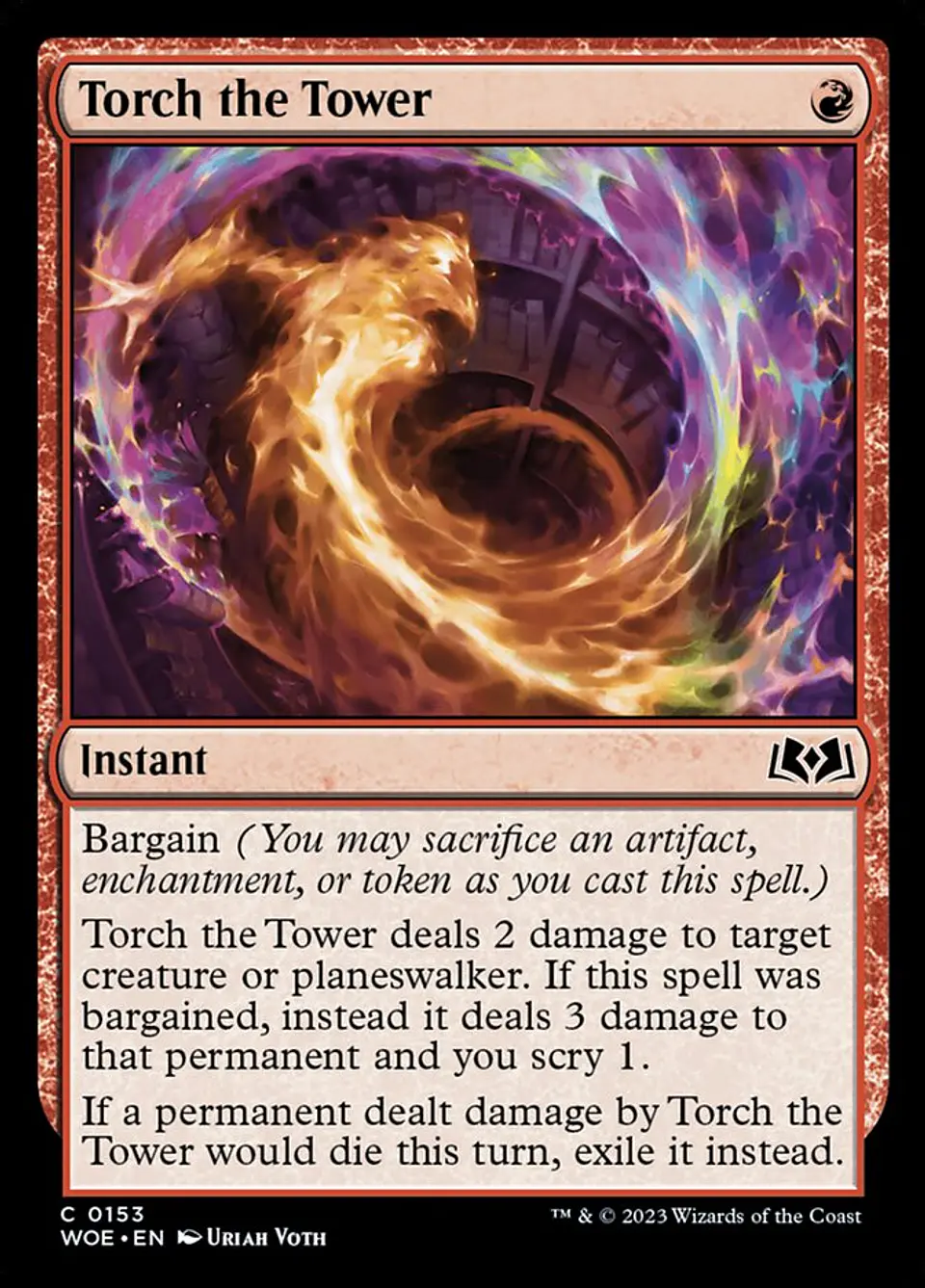 Torch the Tower (foil) | Inglés | NM | WOE 1