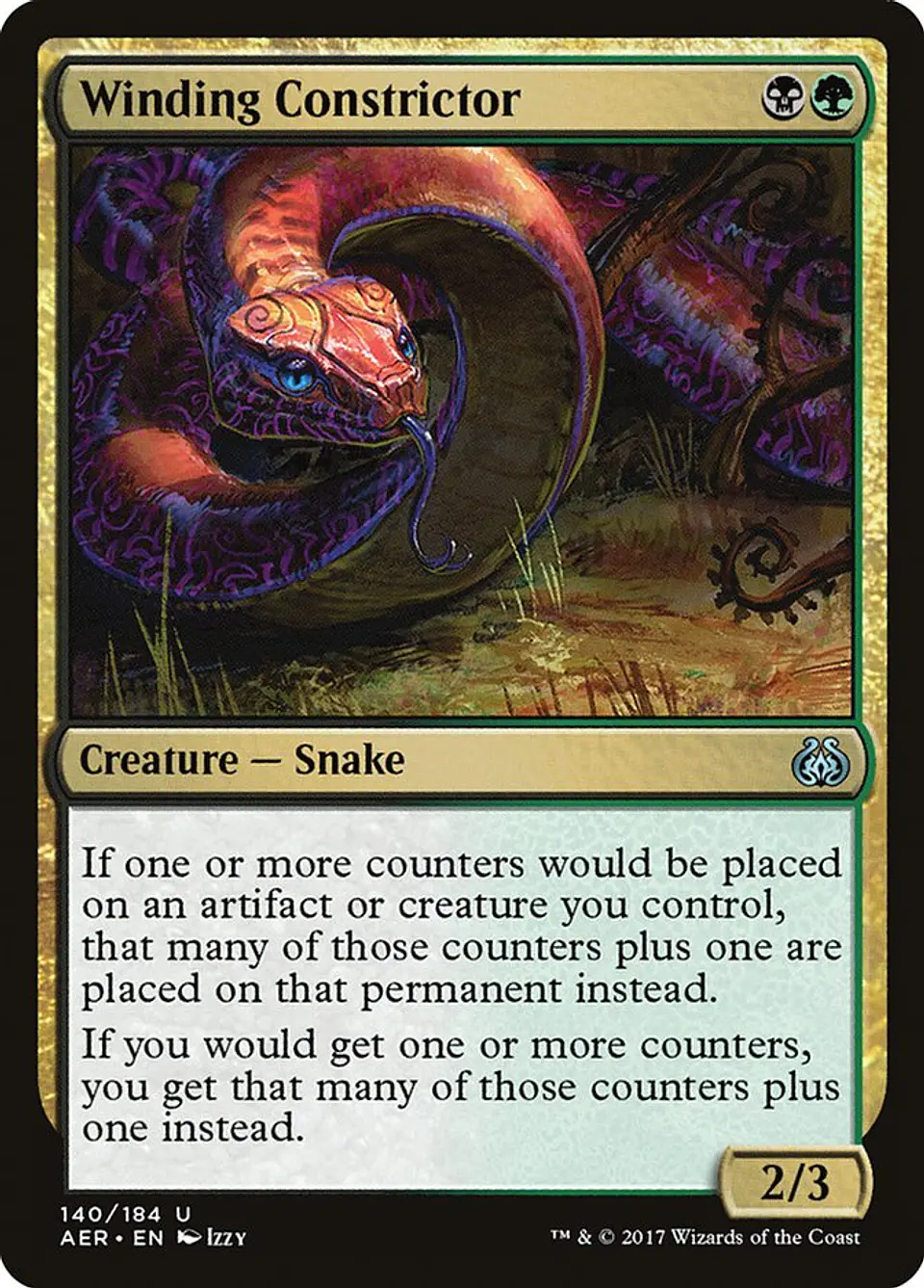 Winding Constrictor (foil) | Inglés | NM | AER 1