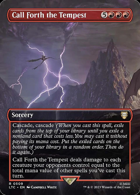 Call Forth the Tempest (Borderless foil) | Inglés | NM | LTC