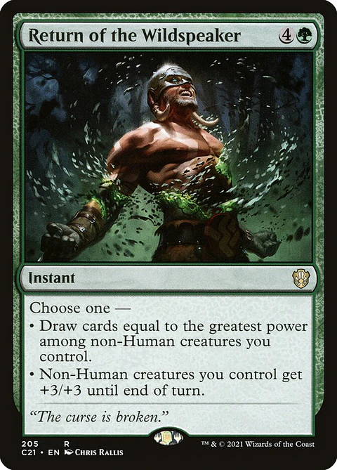 Return of the Wildspeaker | Inglés | NM | C21