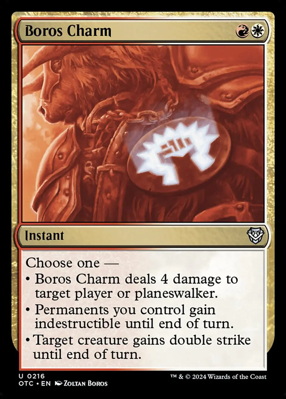 Boros Charm | Inglés | NM | OTC 1