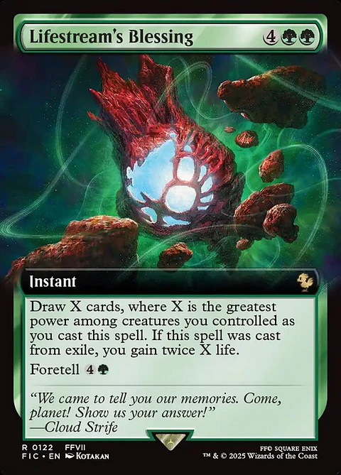 Lifestream's Blessing (Extended Art foil) | Inglés | NM | FIC